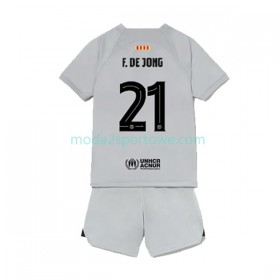 Koszulka FC Barcelona Frenkie de Jong 21 Dziecięcy Trzeci Stroje Piłkarskie 2022/23 Krótki Rękaw